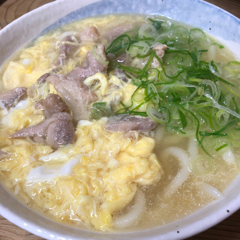 親子うどん(弥太郎うどん)