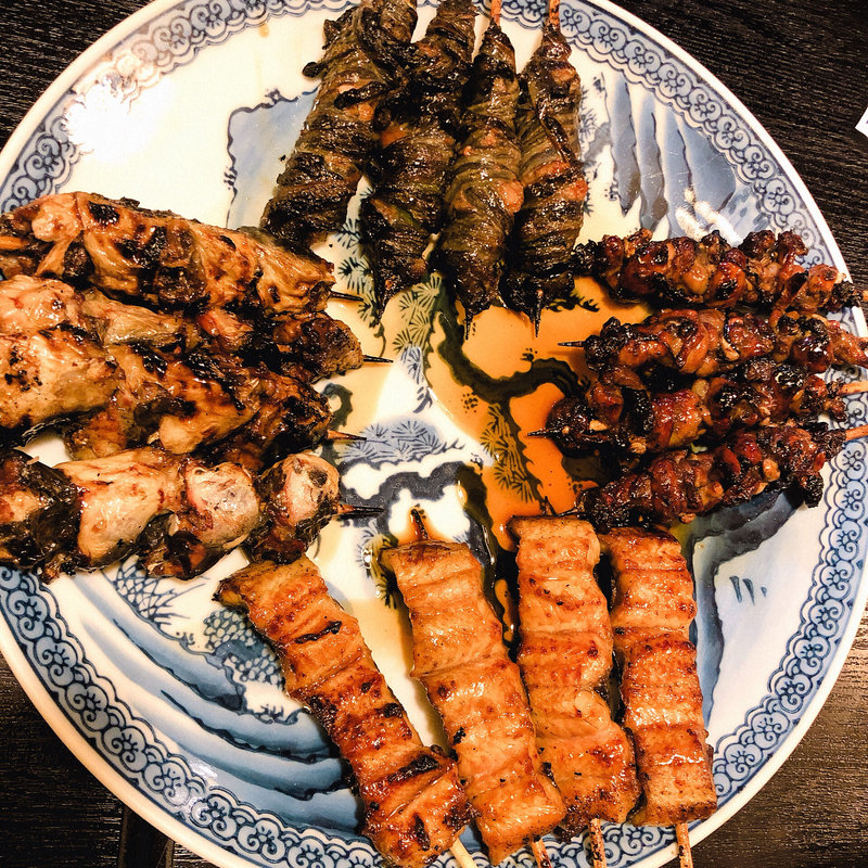 うなぎ串焼Aコース(元祖うな鐡)