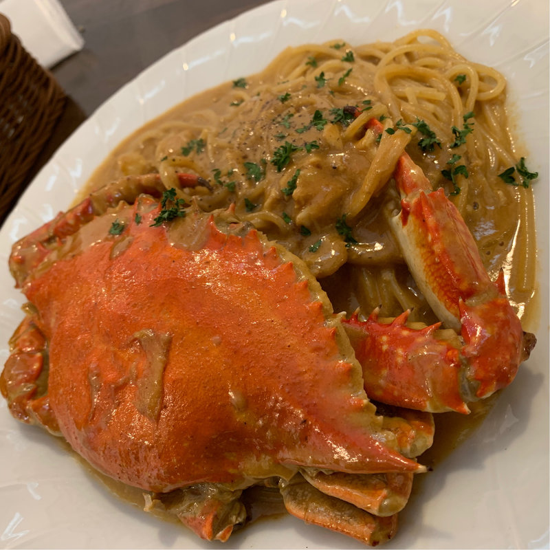渡り蟹のトマトクリームパスタ(trattoria cuore)
