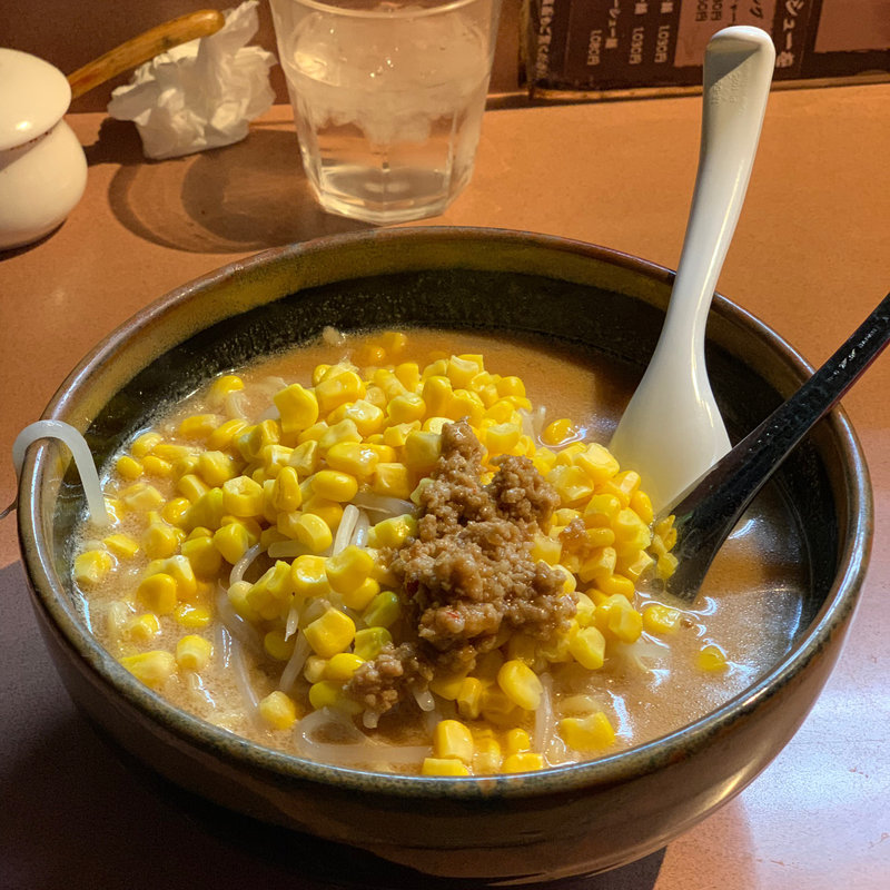 江戸前味噌ラーメン コーントッピング(江戸前味噌ラーメン)