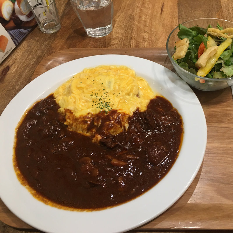 みそデミソースオムライス(はらロール+Cafe)