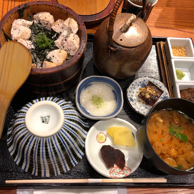 鶏ささみおひつ膳(おひつ膳 田んぼ 代々木本店)