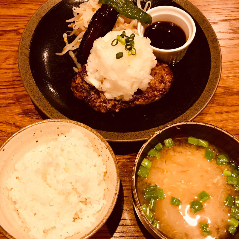 鬼おろしポン酢ハンバーグ(山本のハンバーグ 恵比寿本店)