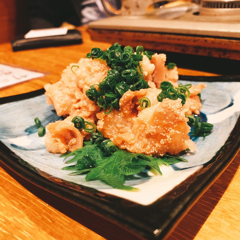 もつめんたい煮込み(博多もつ鍋 山笠 青山店 （やまかさ）)