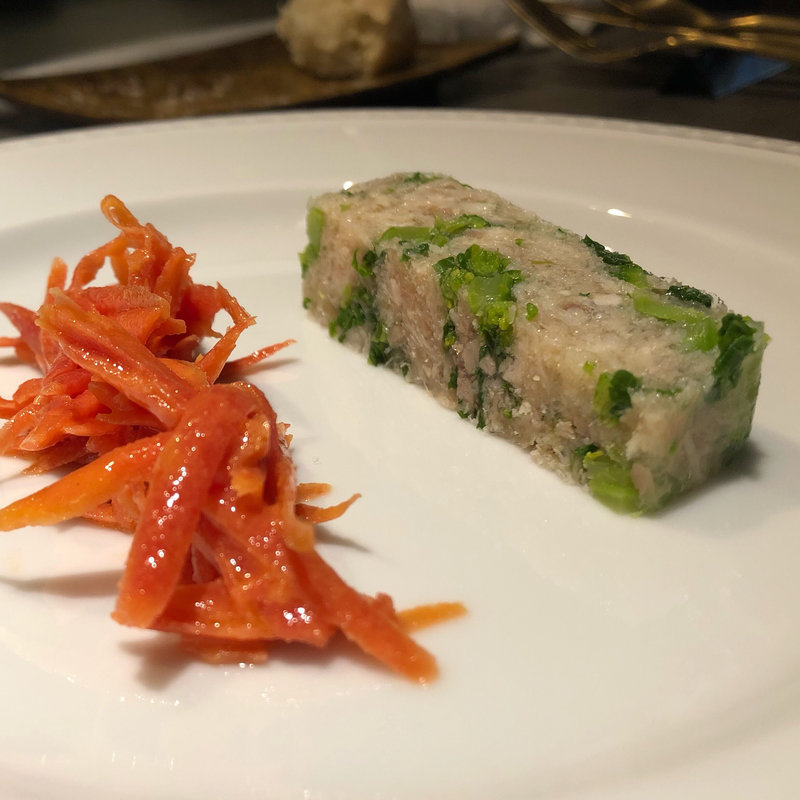 兎と菜の花のゼリー寄せ(Saint FAUCON)