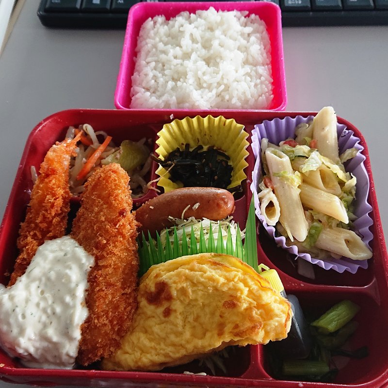 えびフライとささみフライ タルタルソース（ライス小）(おべんとうの玉子屋)