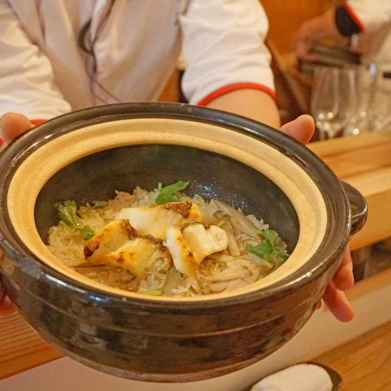 土鍋鯛飯(創作天ぷらと炭焼き ワイン はかたあゆむ)