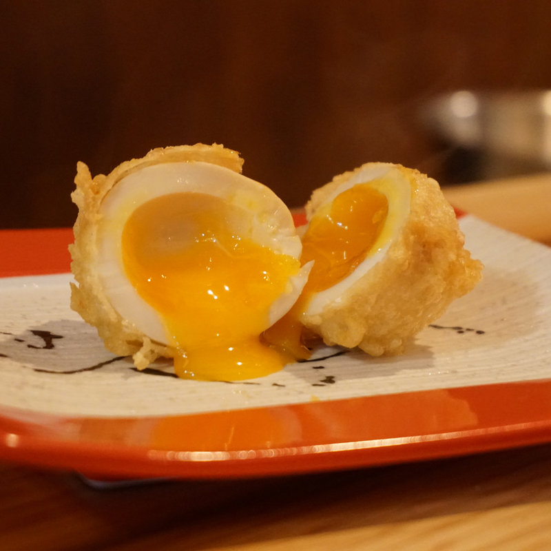 金太郎卵(創作天ぷらと炭焼き ワイン はかたあゆむ)