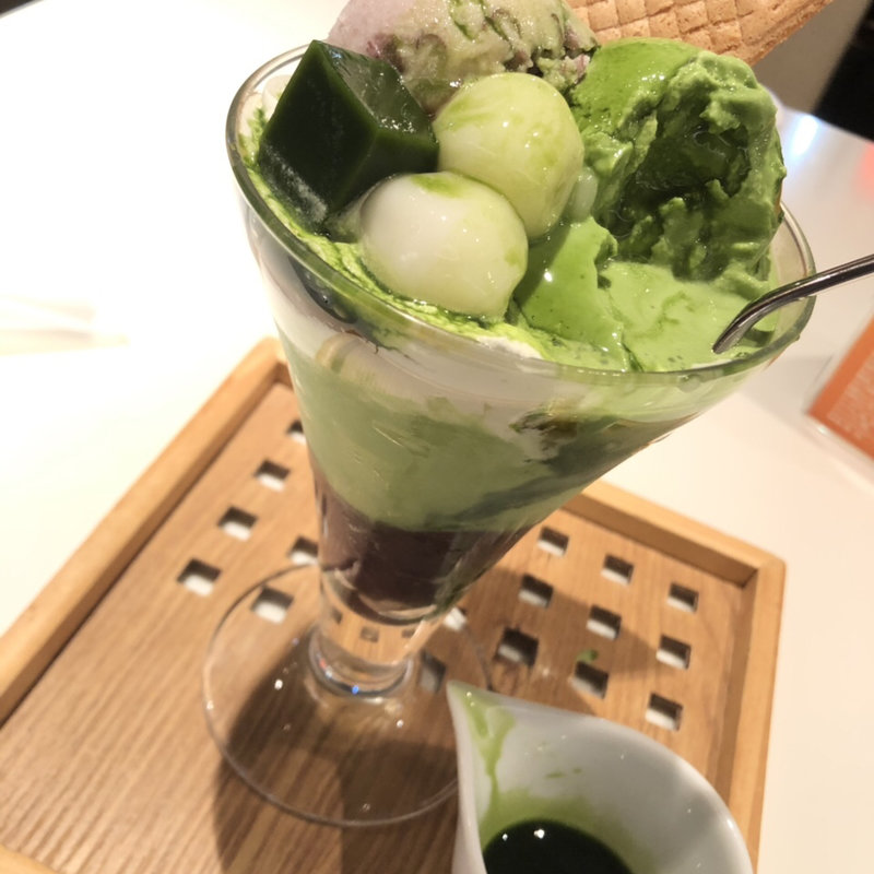 濃い茶パフェ(京はやしや 西武池袋店)