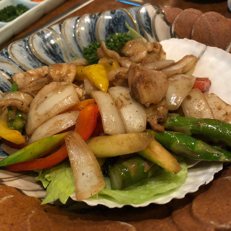 帆立アスパラバター(漁師館)