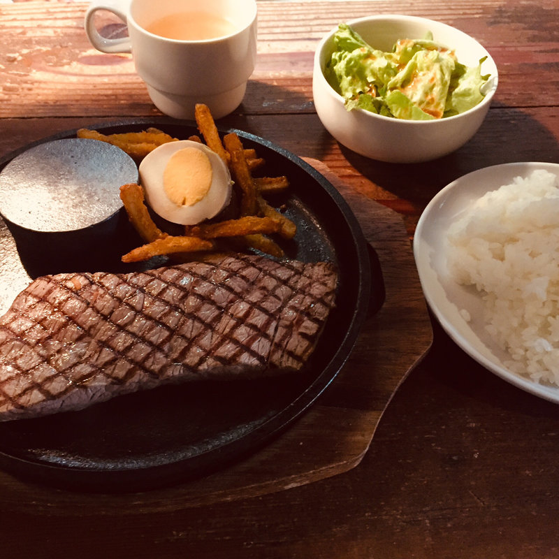本日の熟成牛ステーキランチ（ダブル）(熟成肉専門店 ステーキバルRYO GINZA （リョウ）)