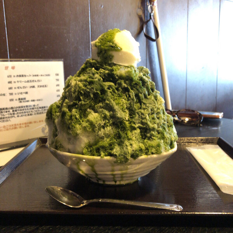 宇治ミルク(アイスクリントッピング)(甘味処 柴ふく)