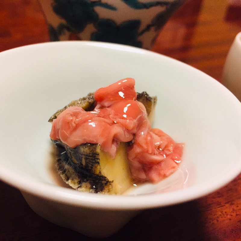 鮑と酒盗（お通し）(山映 )