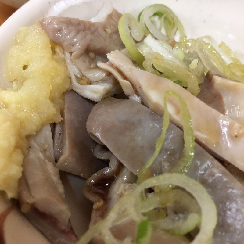 ガツ刺(もつやき ばん)