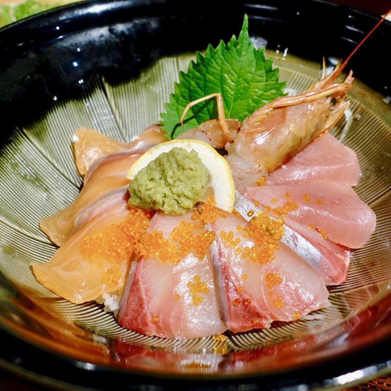 米福　海鮮丼定食(天ぷら海鮮と釜飯 米福 あべのルシアス店)