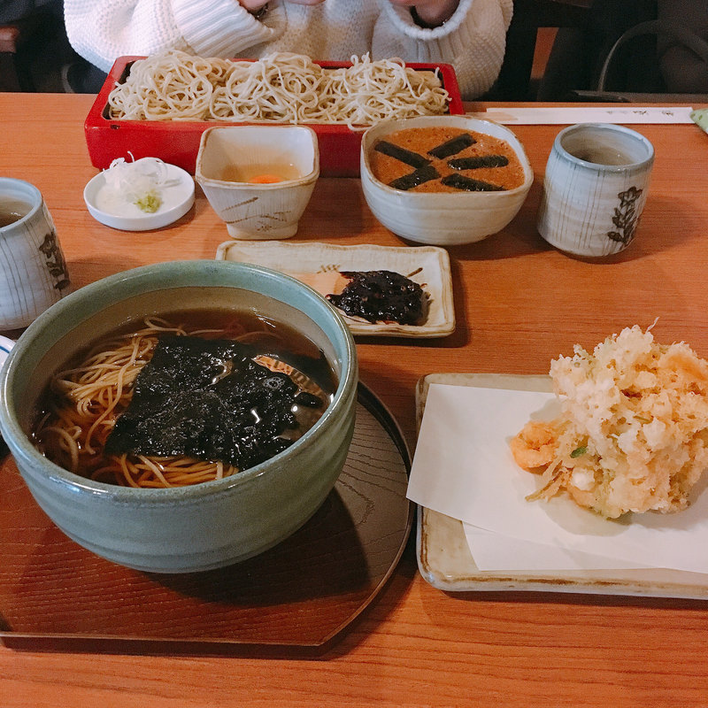 かき揚げ天ぷらそば(布恒更科)