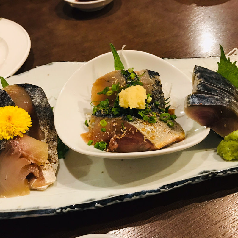 鯖3種盛り合わせ(ごっつり)