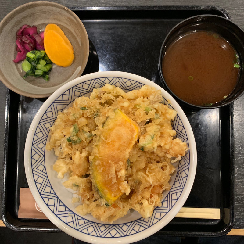 かき揚げ天丼(銀座 ハゲ天 東京駅店 )