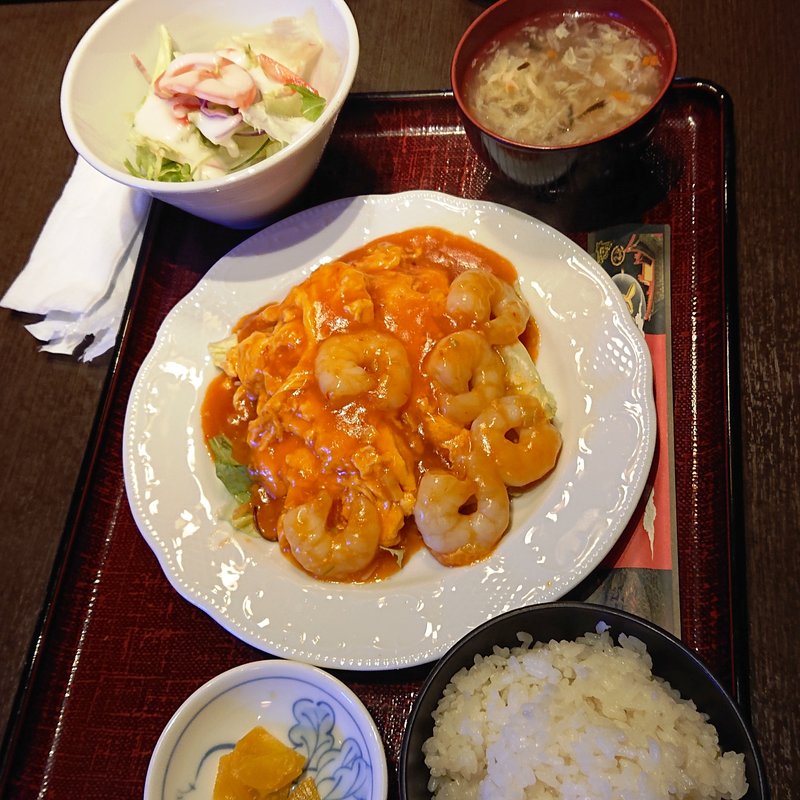 海老チリソース炒め（ランチ）(中国料理 盤古茶屋 川崎本店)