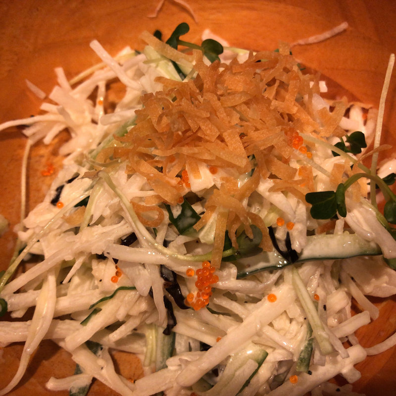 大根と帆立のサラダ(ニ升五合)