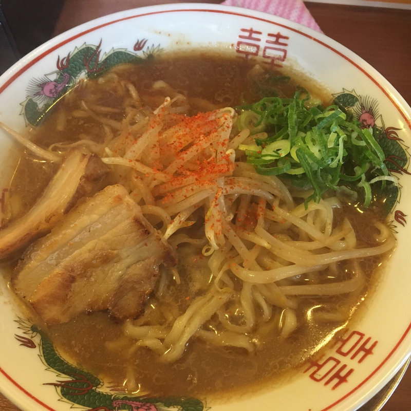 濃厚味噌ラーメン(中華そば麦の花)