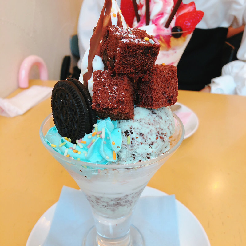 チョコミントパフェ(ミルクの旅)