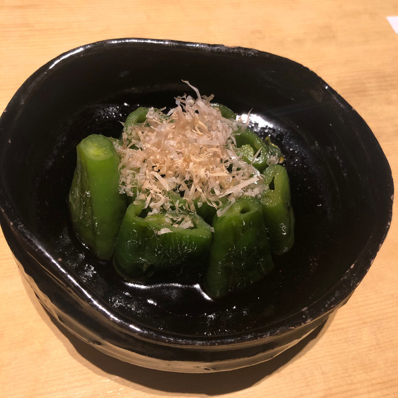 万願寺とうがらしのにびたし(喰快 獅子丸 )