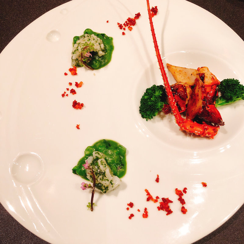 活伊勢海老XO醤炒め(mal D'amour)