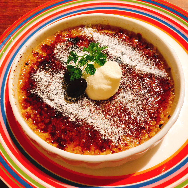 ほうじ茶ののクレームブリュレ(タイムピース カフェ （timepiece cafe）)