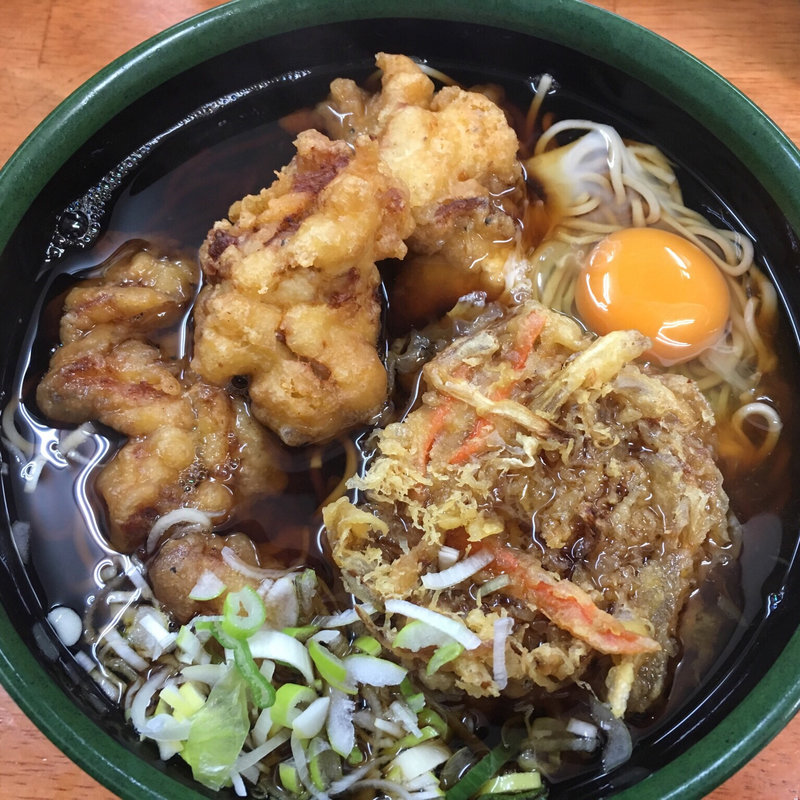 天たまそば、とり天(立ち食いそば　絆 )