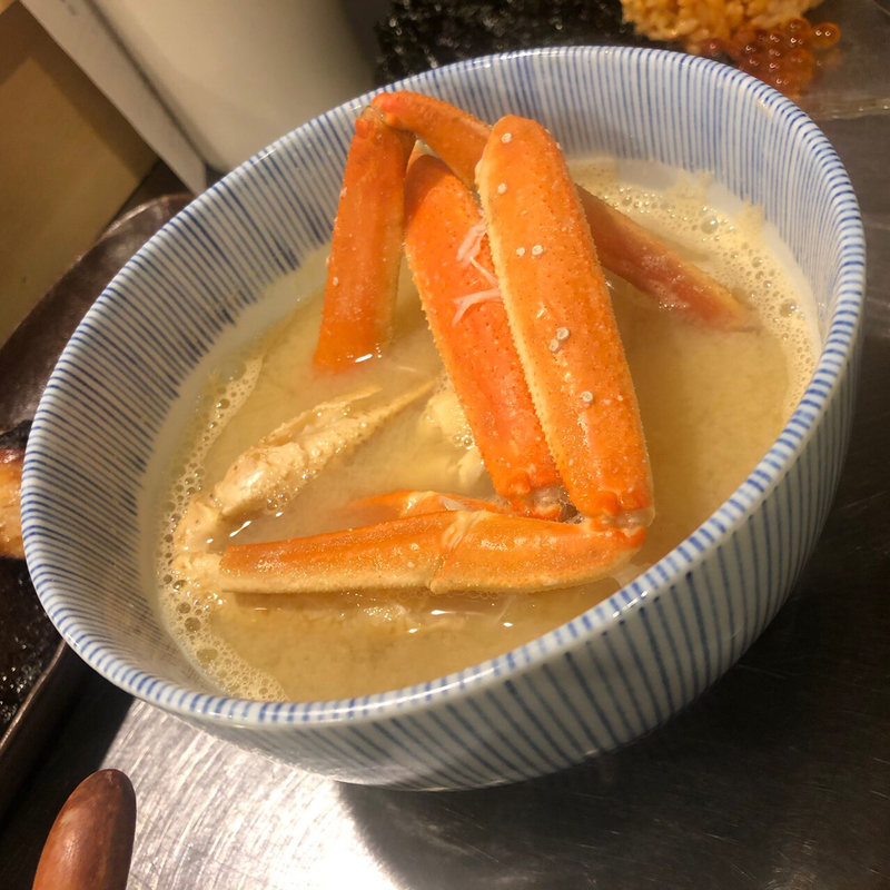 ズワイガニのお味噌汁(中洲流)