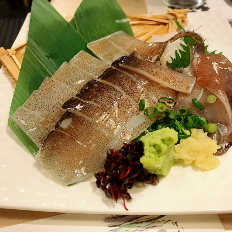 するめいか姿造り(寿司 鮪家)