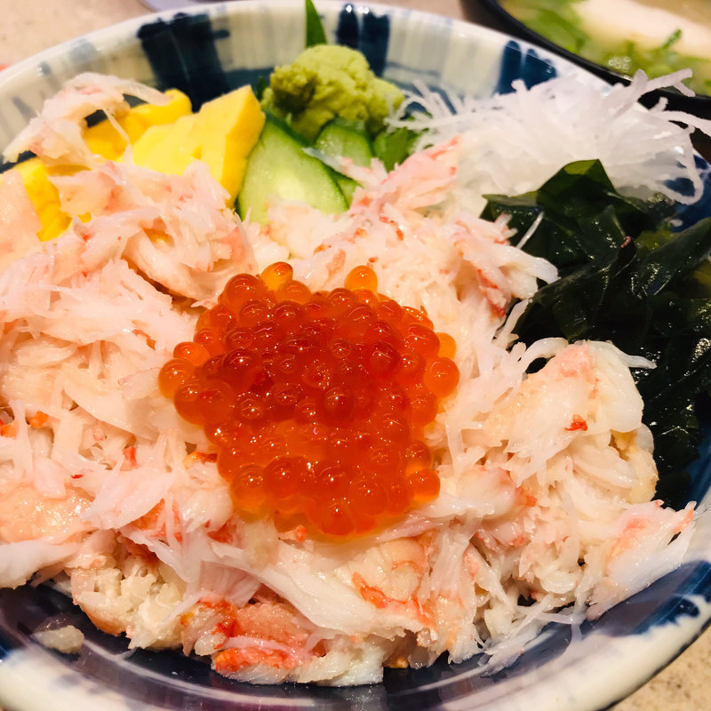 かにいくら丼(平禄三昧 イオンモール札幌苗穂店)