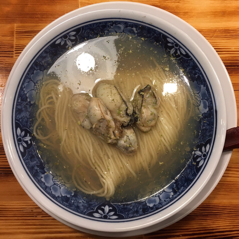 牡蠣山椒塩そば(柴崎亭２号店)