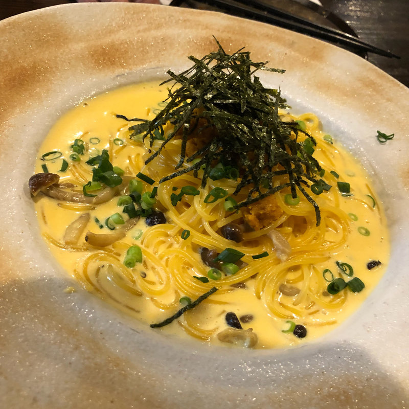 雲丹のクリームパスタ(旬味旬菜 大和)