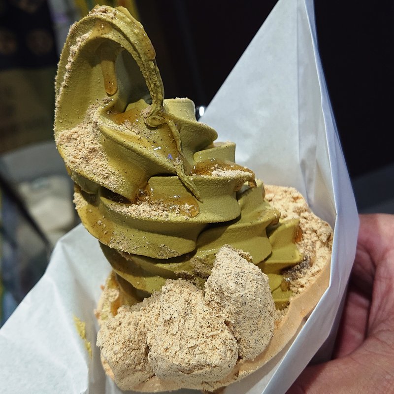 桔梗信玄ソフト吟造り+恋い抹茶(黒蜜庵 きなこ亭)