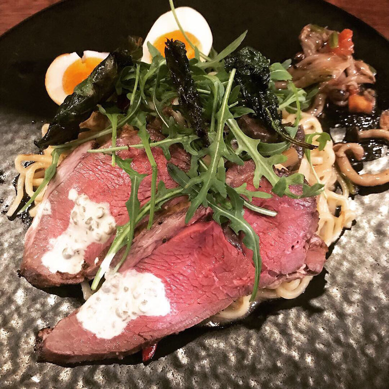 限定 北海道産 蝦夷鹿のまぜそば2(海老丸らーめん)