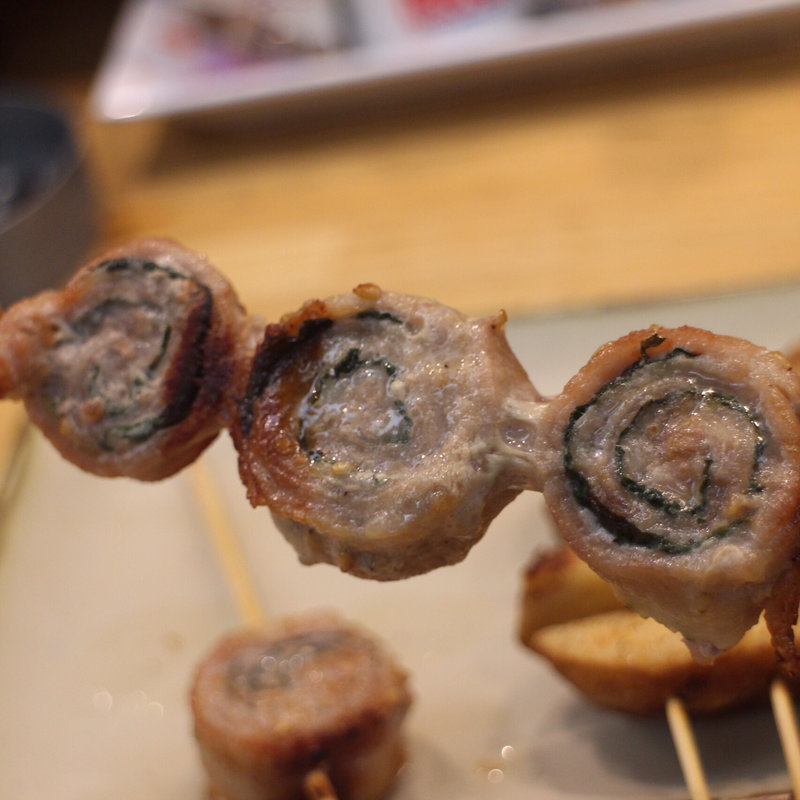 豚しそ巻き(串鳥 三番街店)