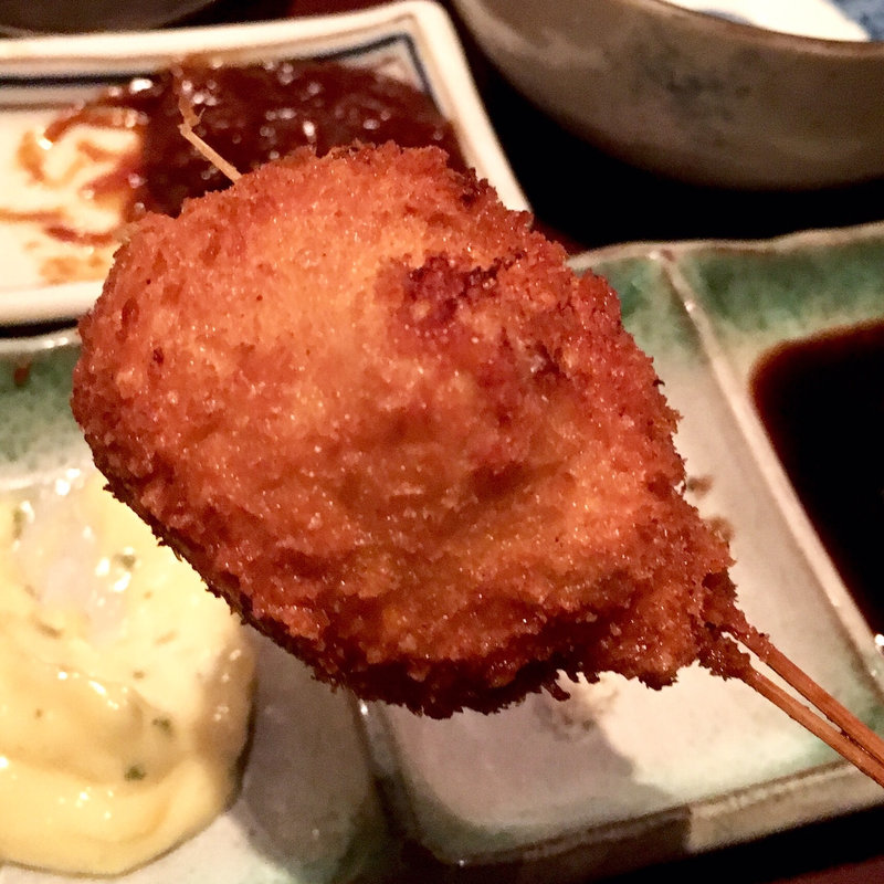 春キャベツのメンチカツ（串揚げ）(串揚げ ふくみみ)