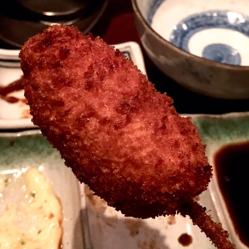 豚ロース（串揚げ）(串揚げ ふくみみ)