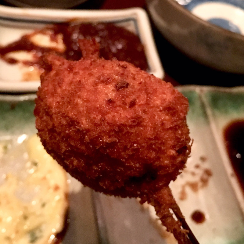 ささみとめんたい（串揚げ）(串揚げ ふくみみ)