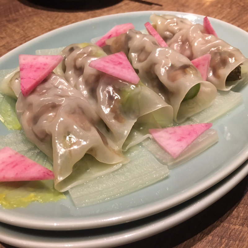 アスパラ焼売(大陸バル 隆麺)