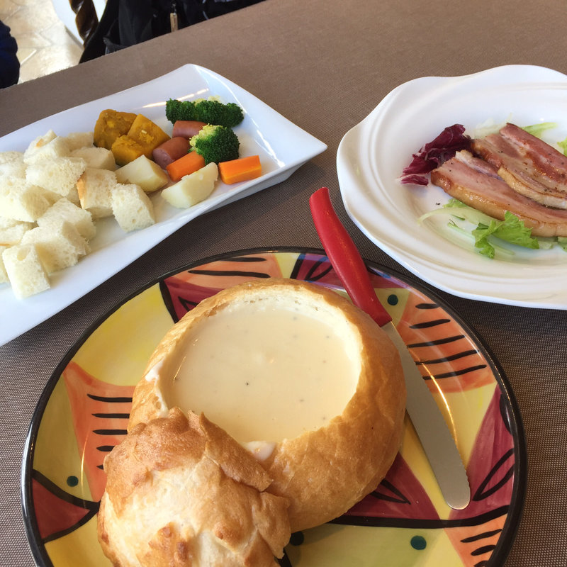 チーズフォンデュ(ふらのワインハウス)