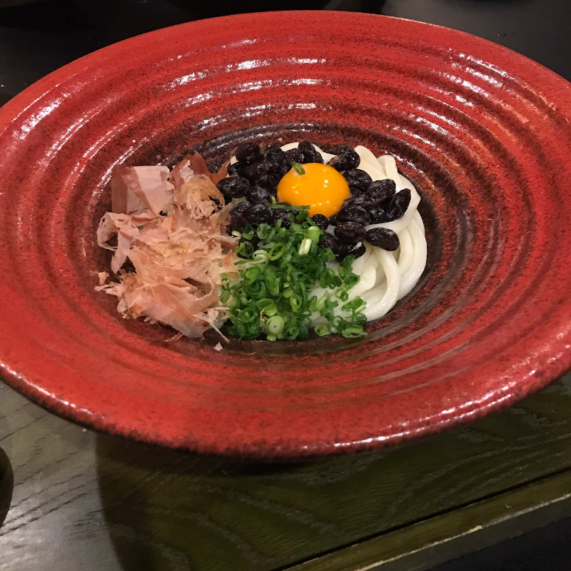 丹波黒豆納豆うどん(麺匠の心つくし つるとんたん 六本木店)