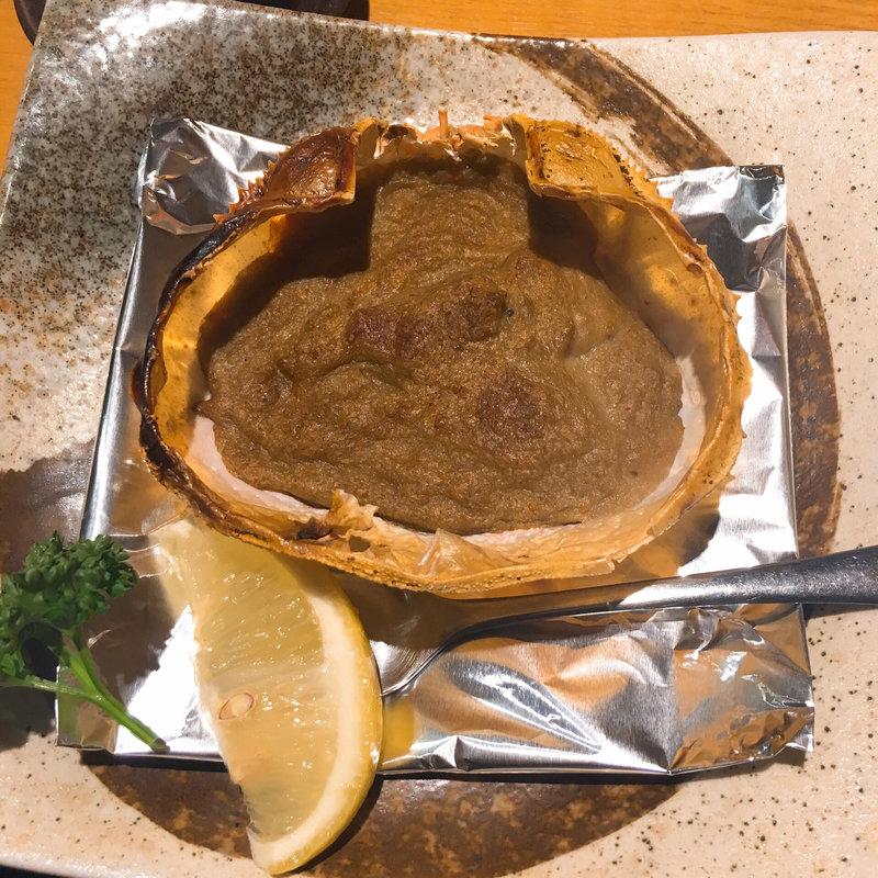 蟹味噌甲羅焼き(楽家 （らくや）)