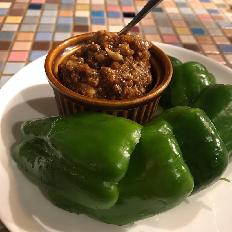 肉みそピーマン(らあめん ジャ(昼) | ご飯屋楽多(夜))