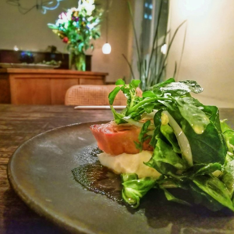 サーモンフュメとポテトサラダ(cuma)