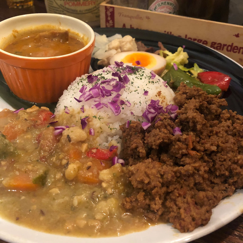 今週のカレー(合掛け3種)(博多レターレ)