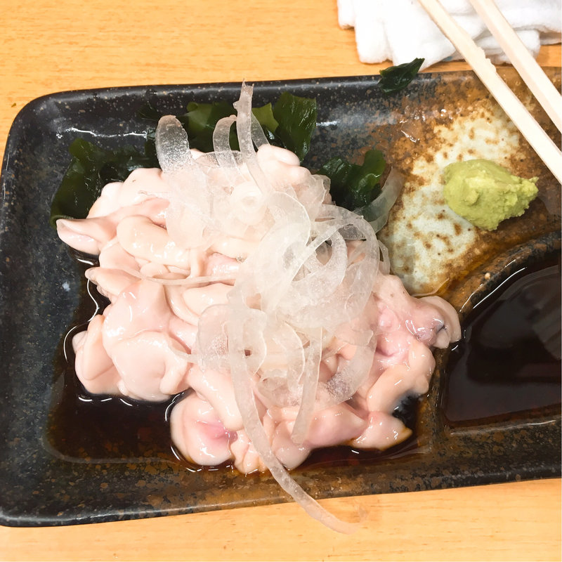 白子刺身(銀座屋)