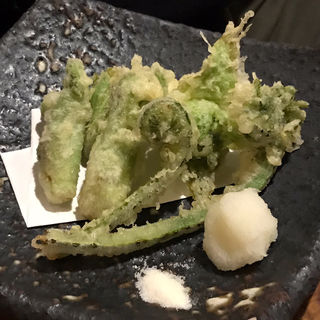 春野菜の天ぷら(ベッチャーの胃ぶくろ （べっちゃーのいぶくろ）)